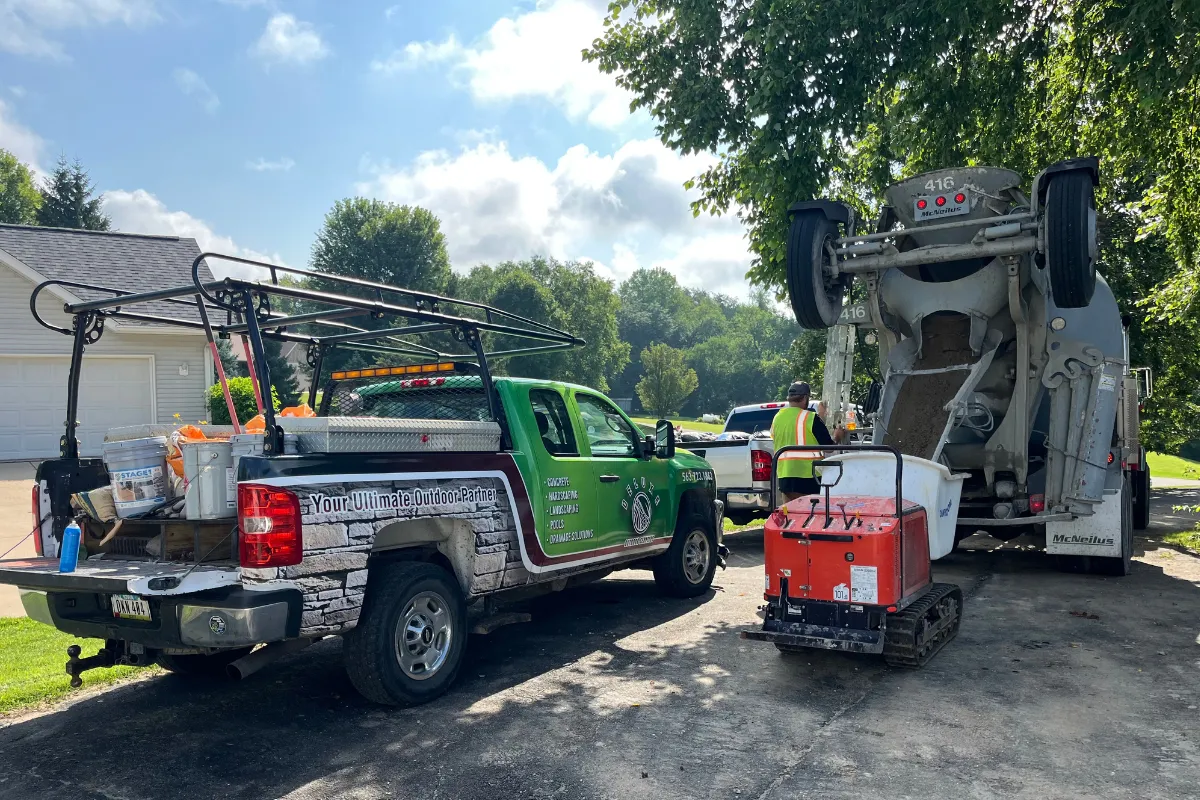Deluxe Outdoor Services project in progress